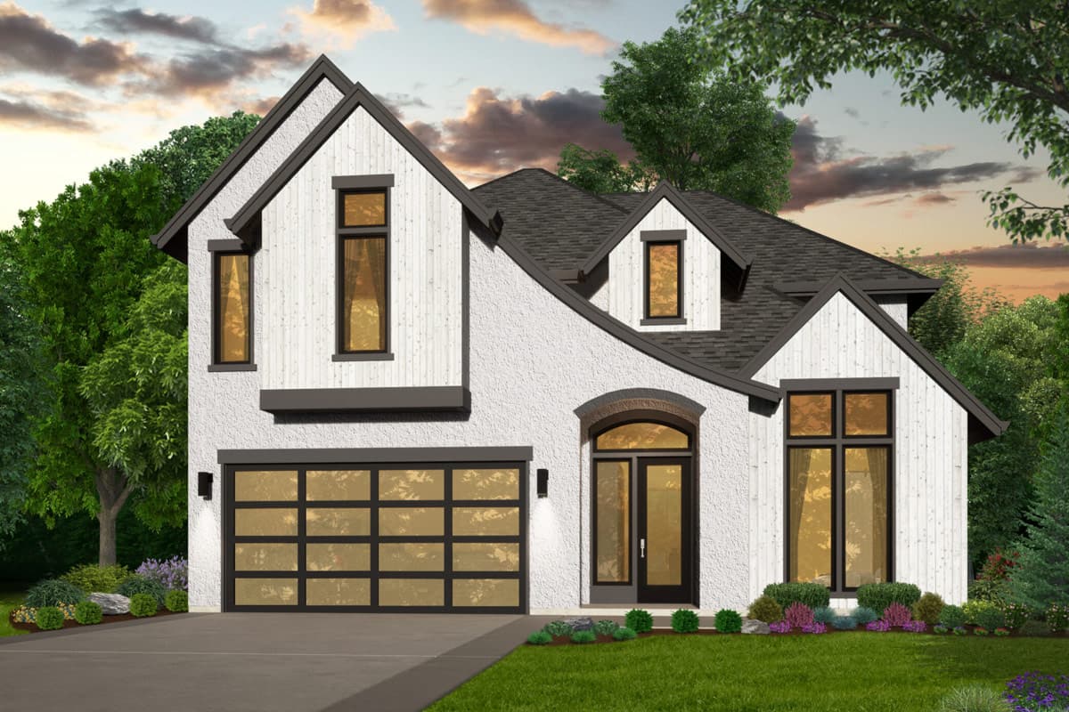 Plan image - 85481MS:Modern European House Plan with 3-4 Bedrooms and 3,197 Sq Ft