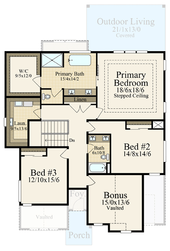Plan 85482MS: Modern European House Plan with Flexible 3-4 Bedrooms and Bonus Room - Floor Plan - Image #3 - Contemporary, European, Modern