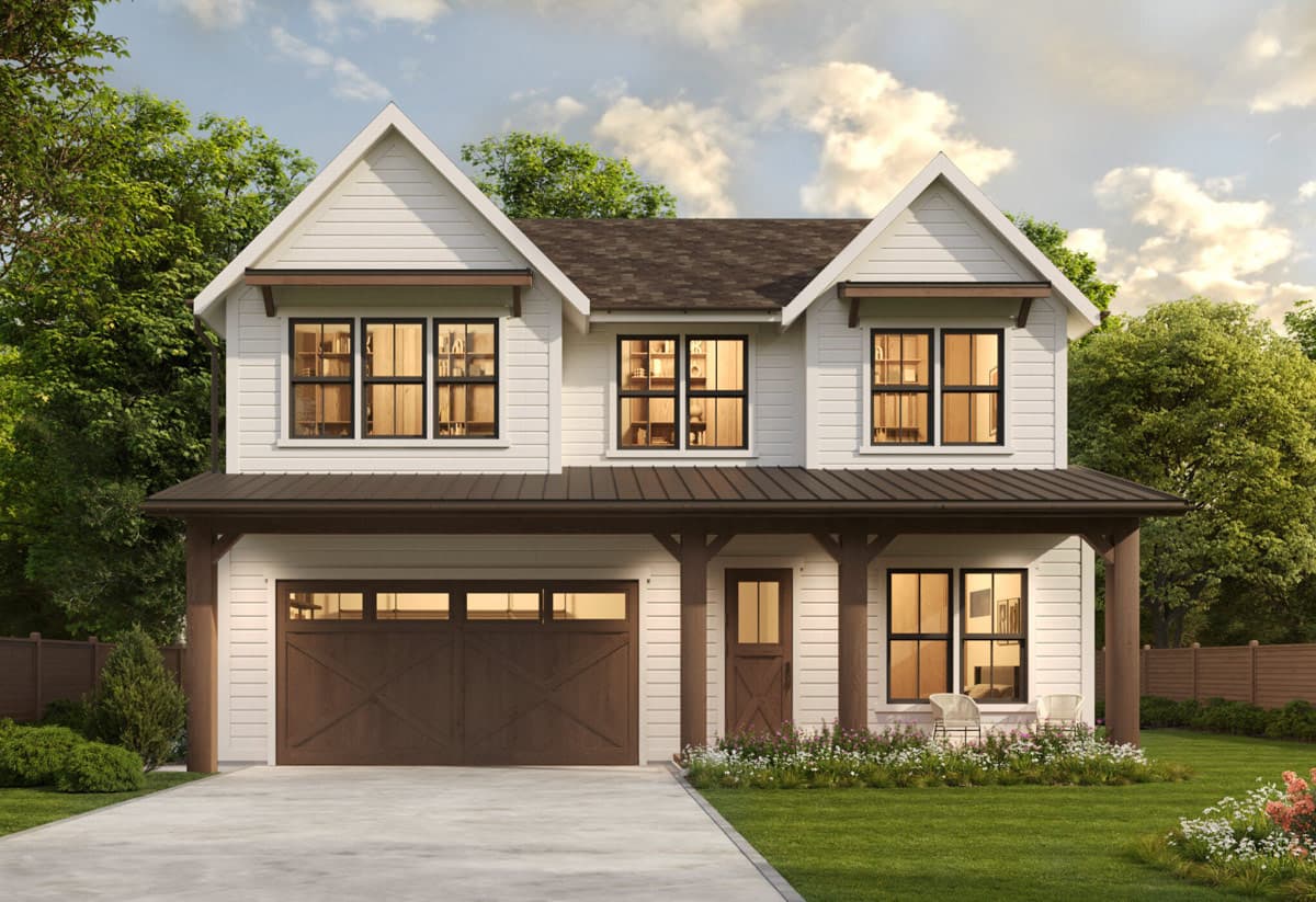 Plan image - 85490MS:Modern Farmhouse Plan 5 Beds, 3 Baths, 3,074 Sq Ft with Inviting Outdoor Living