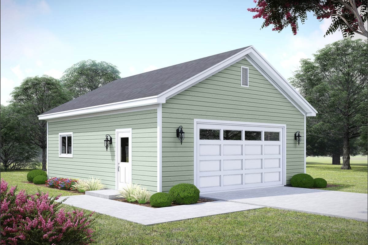 Plan image - 680670VR:Spacious 2-Car Garage Plan with 9-Foot Ceilings and Ample Storage