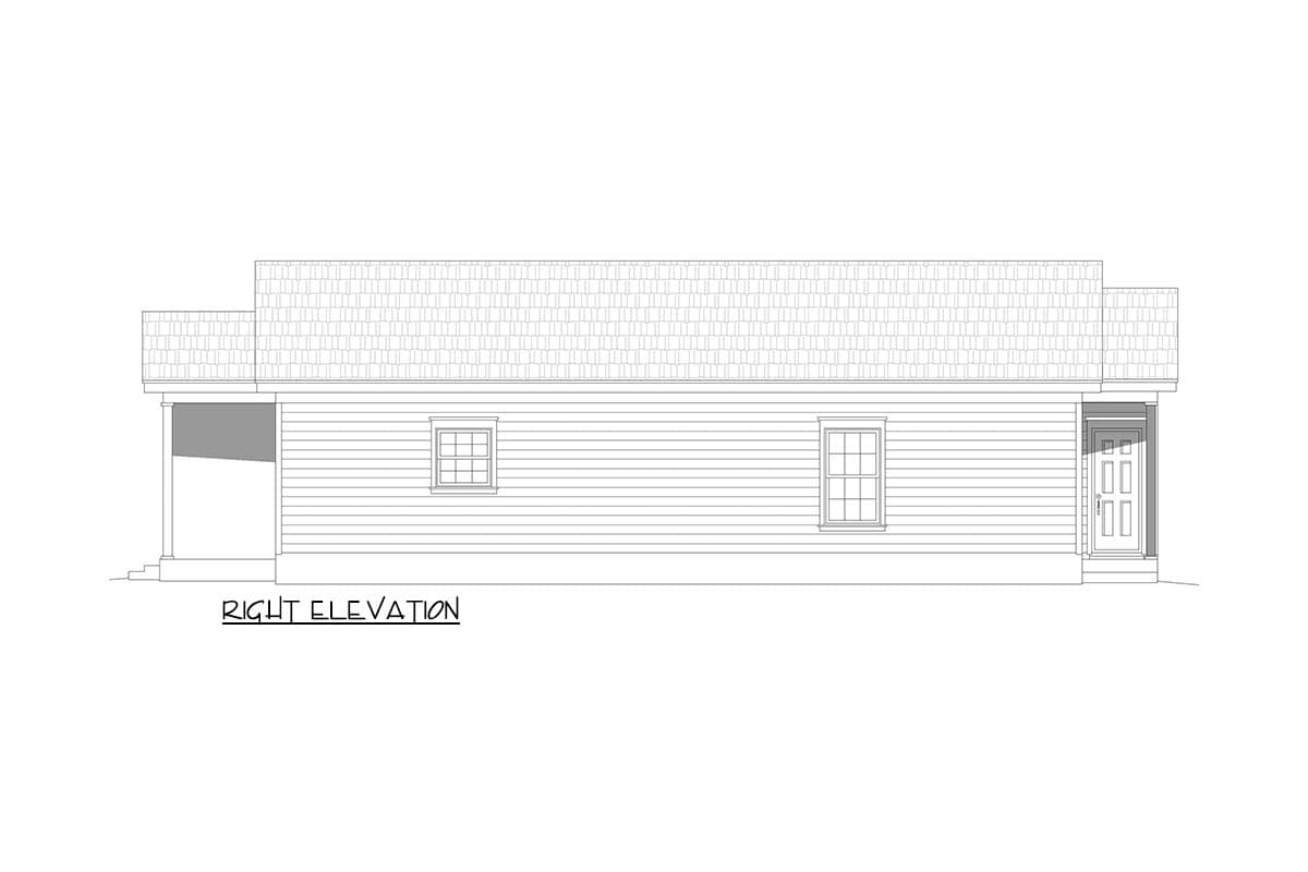 Plan 680677VR: Traditional 3 Bedroom Ranch House Plan with Inviting Front Porch - Image #5 - Ranch, Traditional