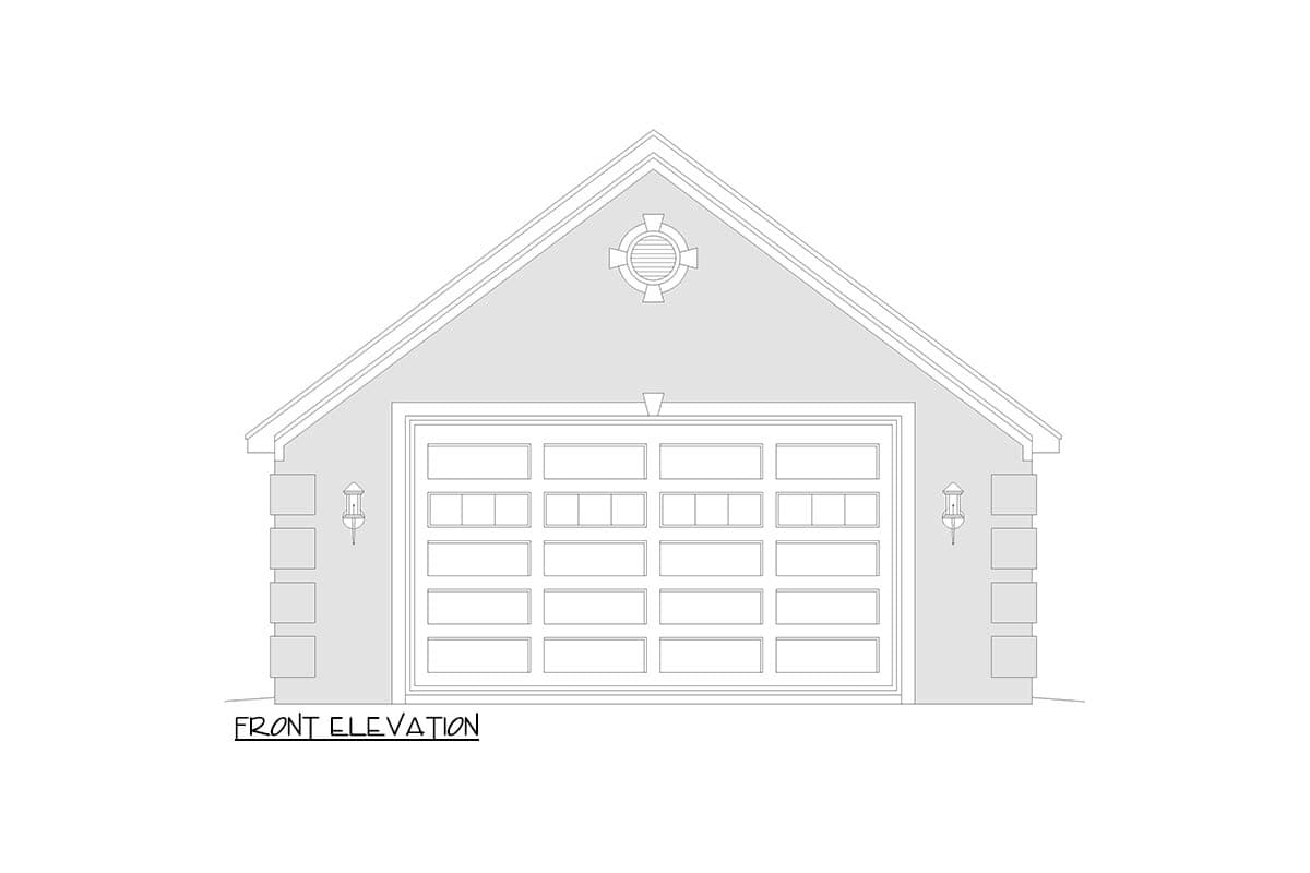 Plan 680672VR: Charming 2-Car Garage House Plan with 9-Foot Walls and 14-Foot Ceilings - Image #2 - Country