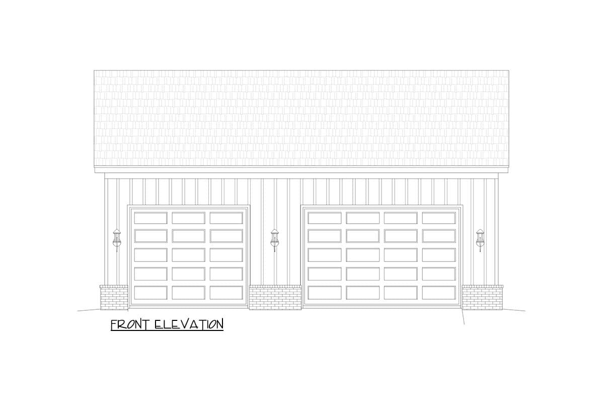 Plan 680676VR: Spacious 3-Car Garage Plan with Lift-Friendly Ceilings and Ample Storage Space - Image #2 - Craftsman