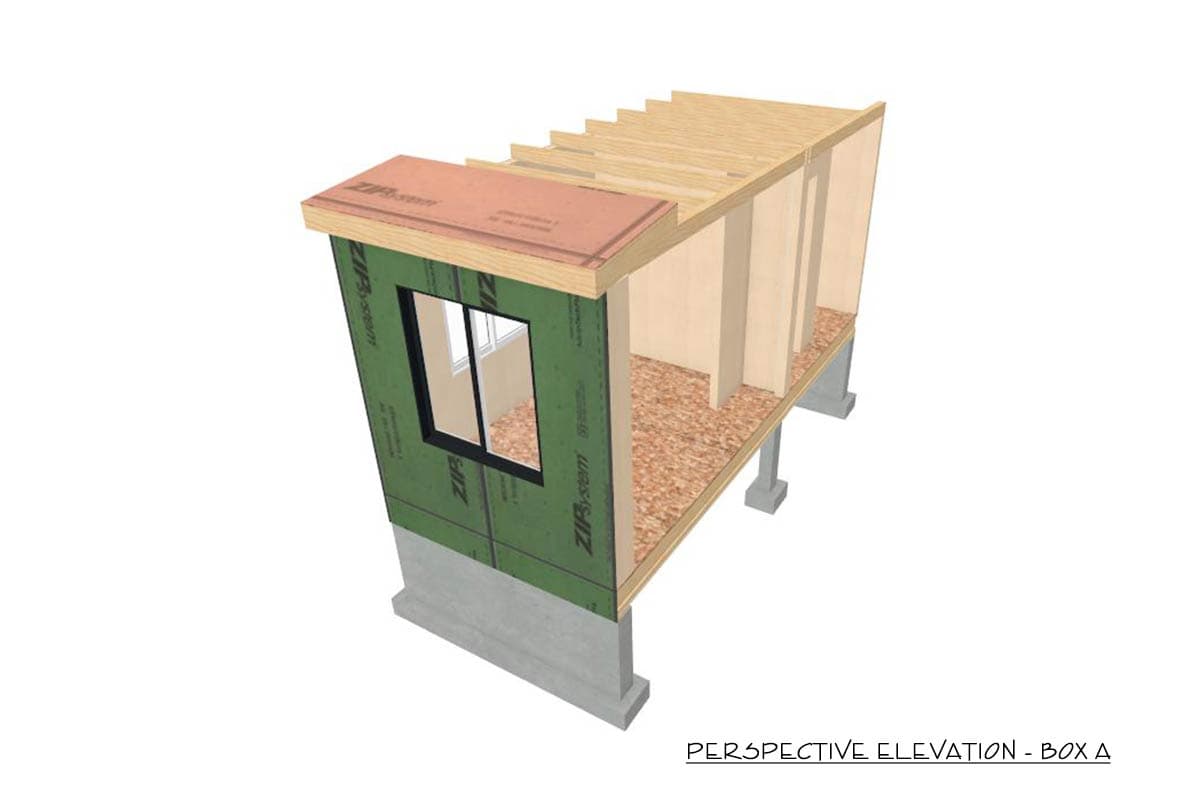 Plan 431001BOX: Box-Built 3-Bed Tiny Barndominium Plan with Main Level Master - Image #10 - Barndominium, Country, Farmhouse, Modern Farmhouse, Mountain, Vacation