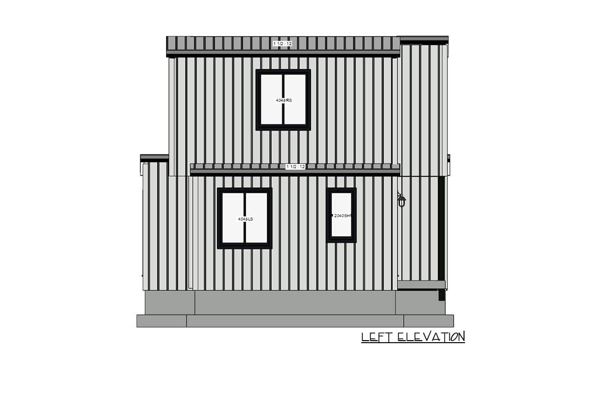 Plan 431001BOX: Box-Built 3-Bed Tiny Barndominium Plan with Main Level Master - Image #16 - Barndominium, Country, Farmhouse, Modern Farmhouse, Mountain, Vacation