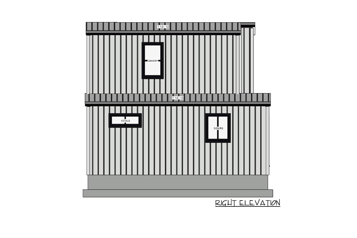 Plan 431001BOX: Box-Built 3-Bed Tiny Barndominium Plan with Main Level Master - Image #18 - Barndominium, Country, Farmhouse, Modern Farmhouse, Mountain, Vacation
