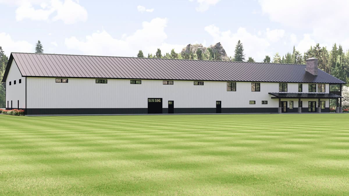 Plan 135422GRA: Barndominium House Plan with Workshop and 6-Car Garage - Image #4 - Barndominium, Country, Farmhouse