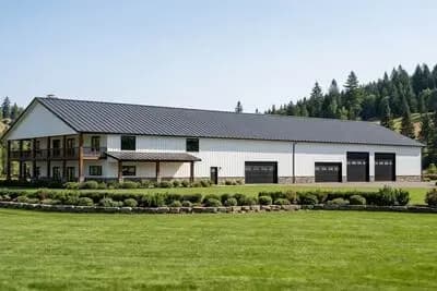 Barndominium House Plan with Workshop and 6-Car Garage