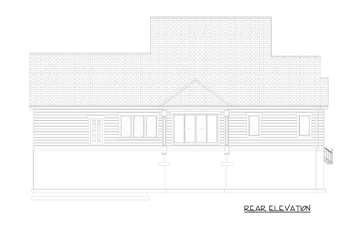 Plan 61751UT: Traditional House Plan with 3-4 Bedrooms, Home Theater, and Walkout Basement - Image #31 - New American, Traditional