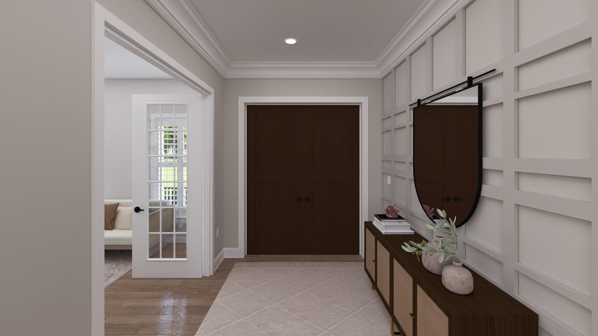Plan 61751UT: Traditional House Plan with 3-4 Bedrooms, Home Theater, and Walkout Basement - Image #7 - New American, Traditional