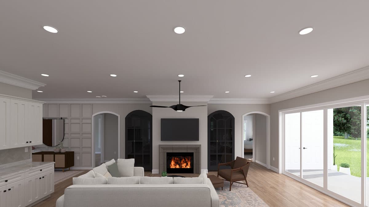 Plan 61751UT: Traditional House Plan with 3-4 Bedrooms, Home Theater, and Walkout Basement - Image #12 - New American, Traditional