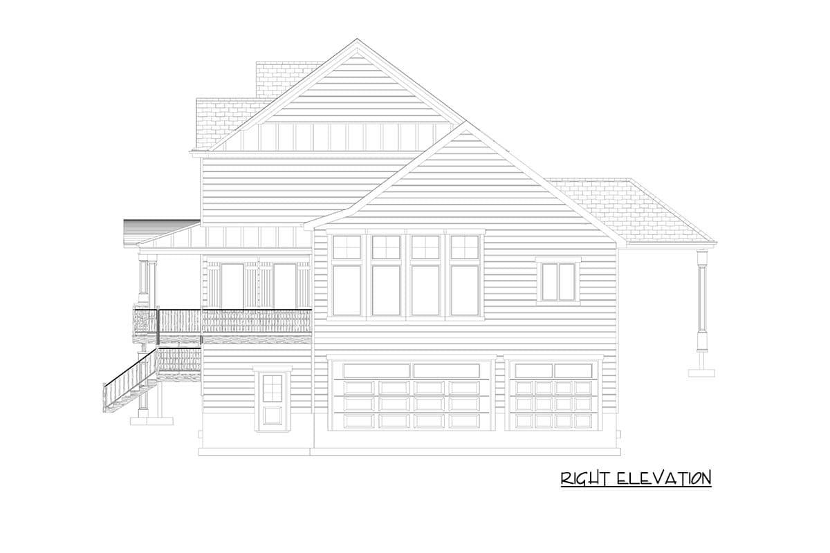 Plan 61751UT: Traditional House Plan with 3-4 Bedrooms, Home Theater, and Walkout Basement - Image #30 - New American, Traditional