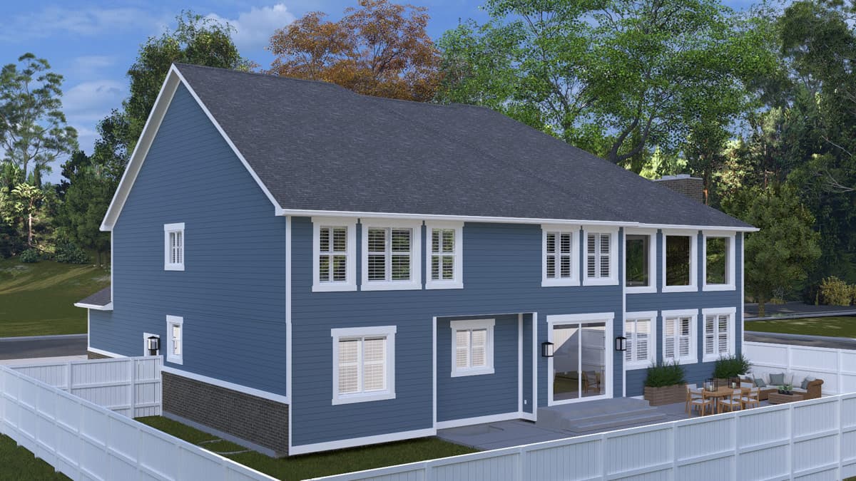 Plan 61752UT: 4166 Sq Ft Traditional Farmhouse House Plan with 5 Bedroom and 3-Car Garage - Image #2 - Craftsman, Modern Farmhouse, Traditional