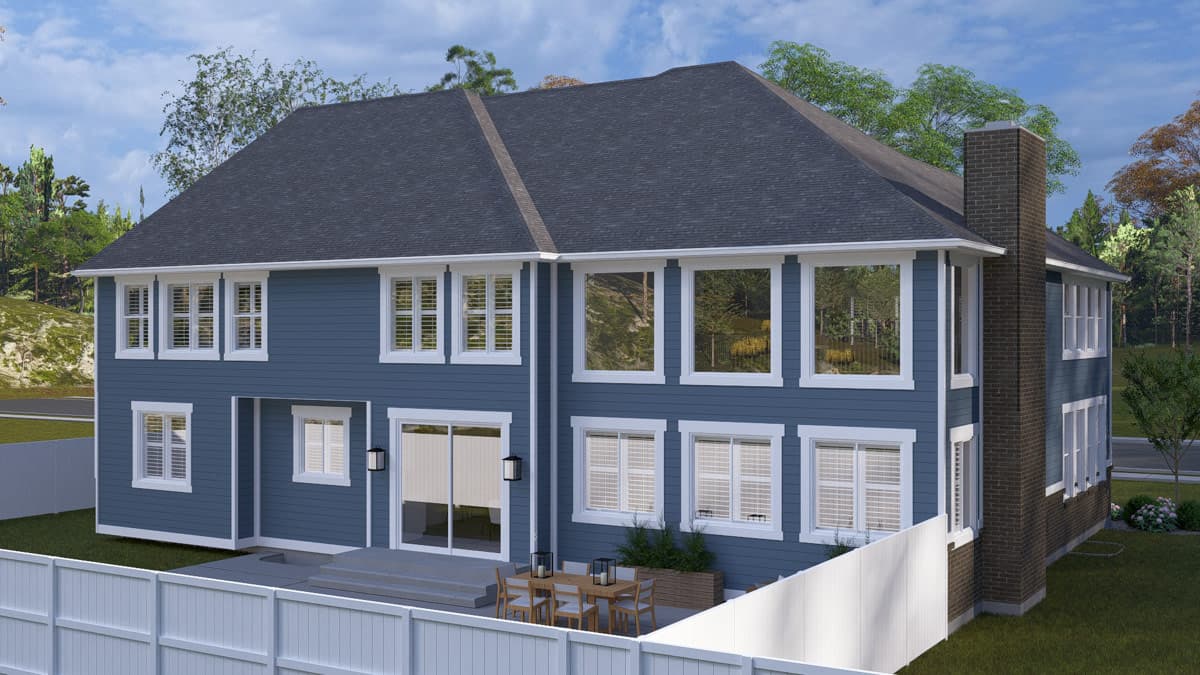 Plan 61752UT: 4166 Sq Ft Traditional Farmhouse House Plan with 5 Bedroom and 3-Car Garage - Image #3 - Craftsman, Modern Farmhouse, Traditional