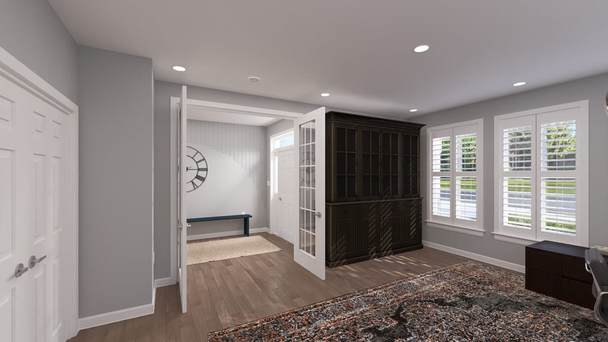 Plan 61752UT: 4166 Sq Ft Traditional Farmhouse House Plan with 5 Bedroom and 3-Car Garage - Image #10 - Craftsman, Modern Farmhouse, Traditional