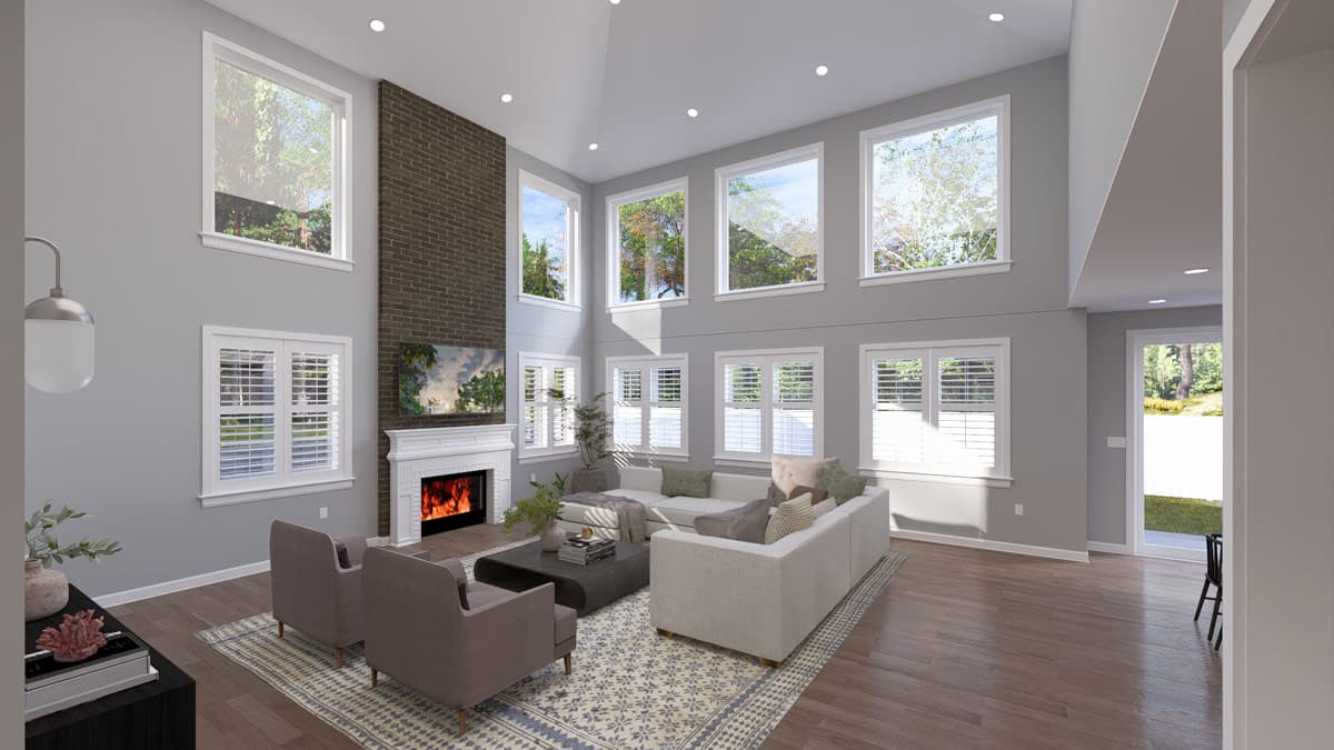Plan 61752UT: 4166 Sq Ft Traditional Farmhouse House Plan with 5 Bedroom and 3-Car Garage - Image #11 - Craftsman, Modern Farmhouse, Traditional