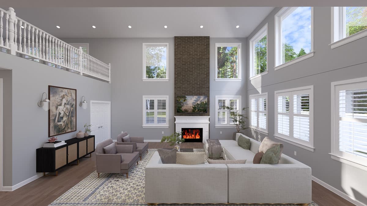 Plan 61752UT: 4166 Sq Ft Traditional Farmhouse House Plan with 5 Bedroom and 3-Car Garage - Image #12 - Craftsman, Modern Farmhouse, Traditional