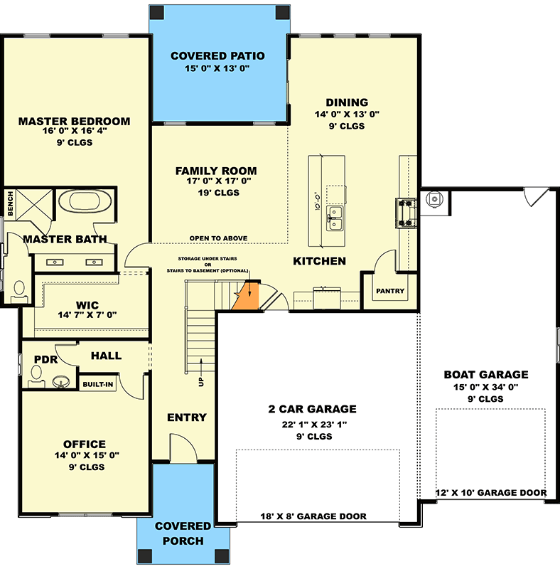 Plan 506060BRY: Contemporary House Plan with 4 Bedrooms, 3-Car Garage, and Rooftop Deck - Floor Plan - Image #5 - Contemporary, Modern, Southwest