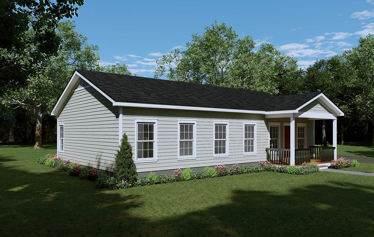Plan 680678VR: Traditional Ranch House Plan: 3 Beds, 1288 Sq Ft, Main Level Living - Image #3 - Ranch, Traditional