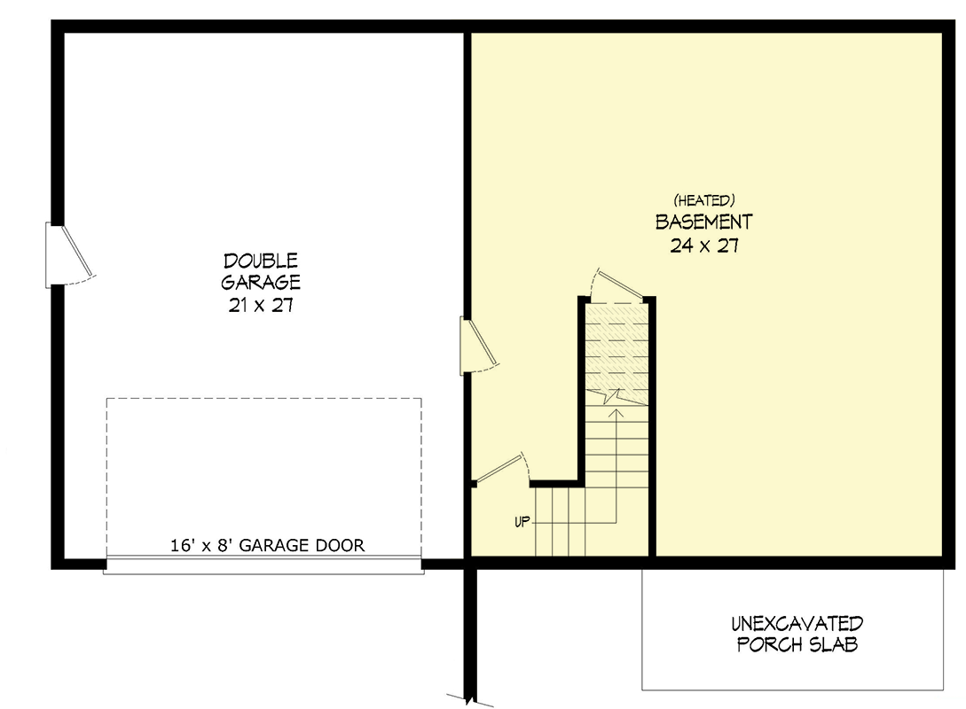 Plan 680682VR: Walkout Country House Plan with 3 Bedrooms and Finished Bonus Room - Floor Plan - Image #4 - Country, Traditional