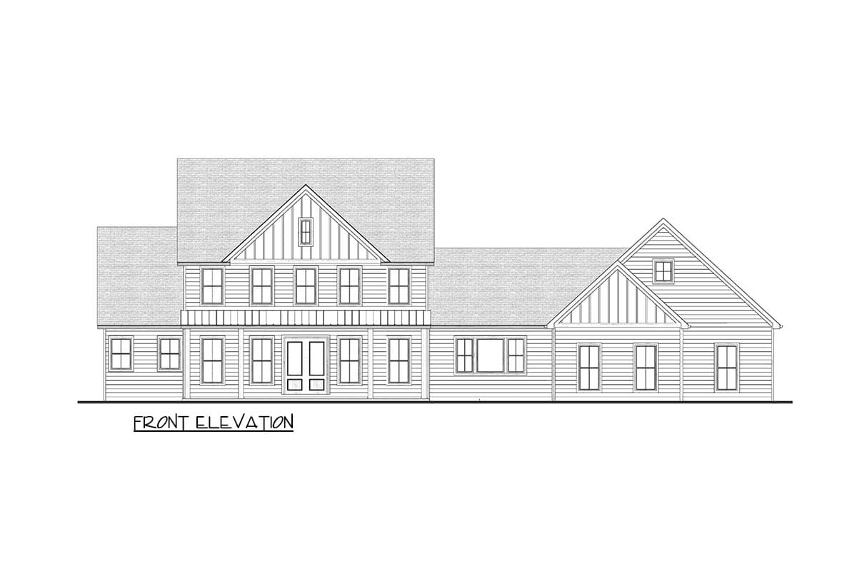 Plan 911034JVD: Spacious Modern Farmhouse House Plan with 4 Beds, Home Office, and 3-Car Garage - Image #23 - Country, Craftsman, Farmhouse, Modern Farmhouse, Southern