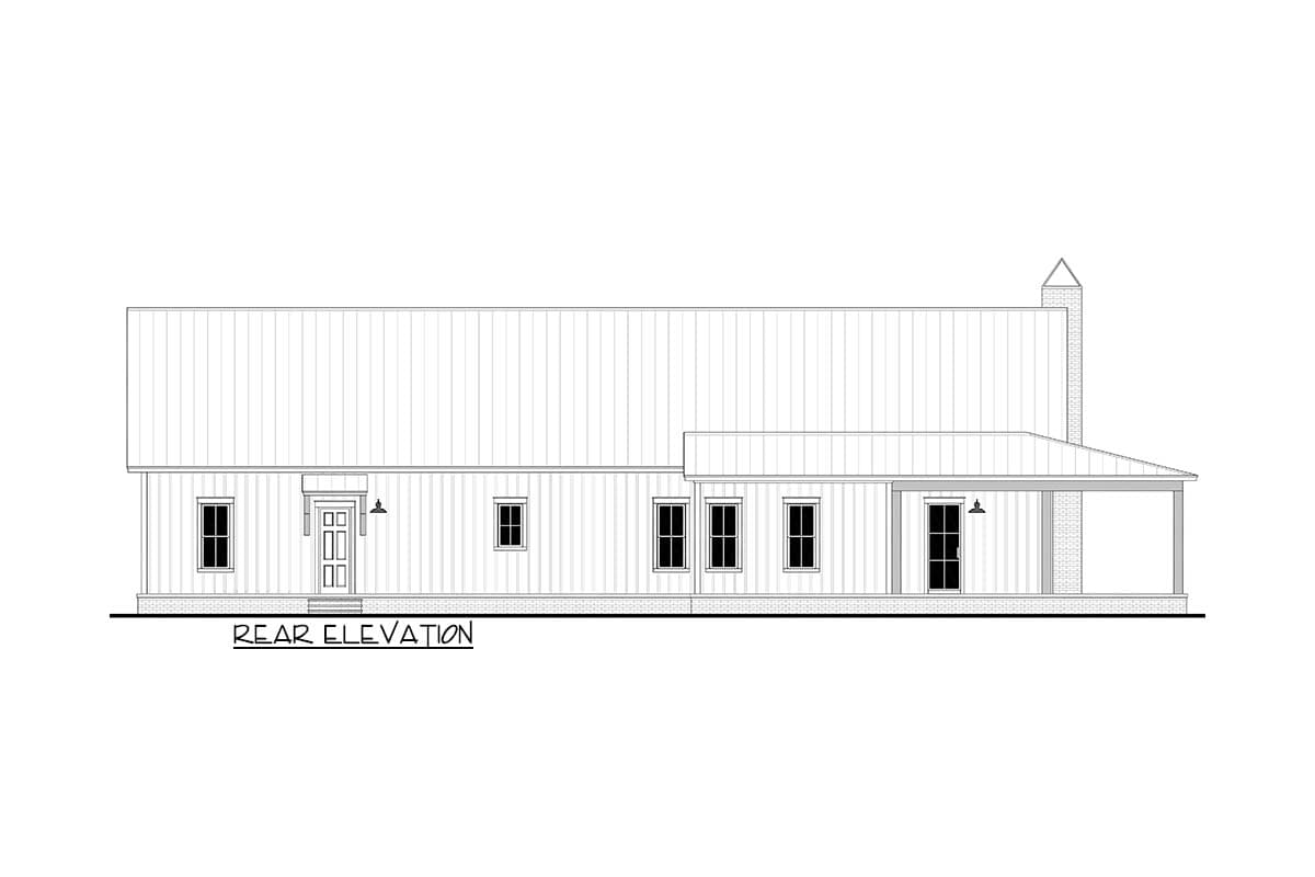Plan 52043HZ: Modern Barndominium House Plan with Wraparound Porch and Vaulted Great Room - Image #10 - Barndominium, Country, Farmhouse, Southern
