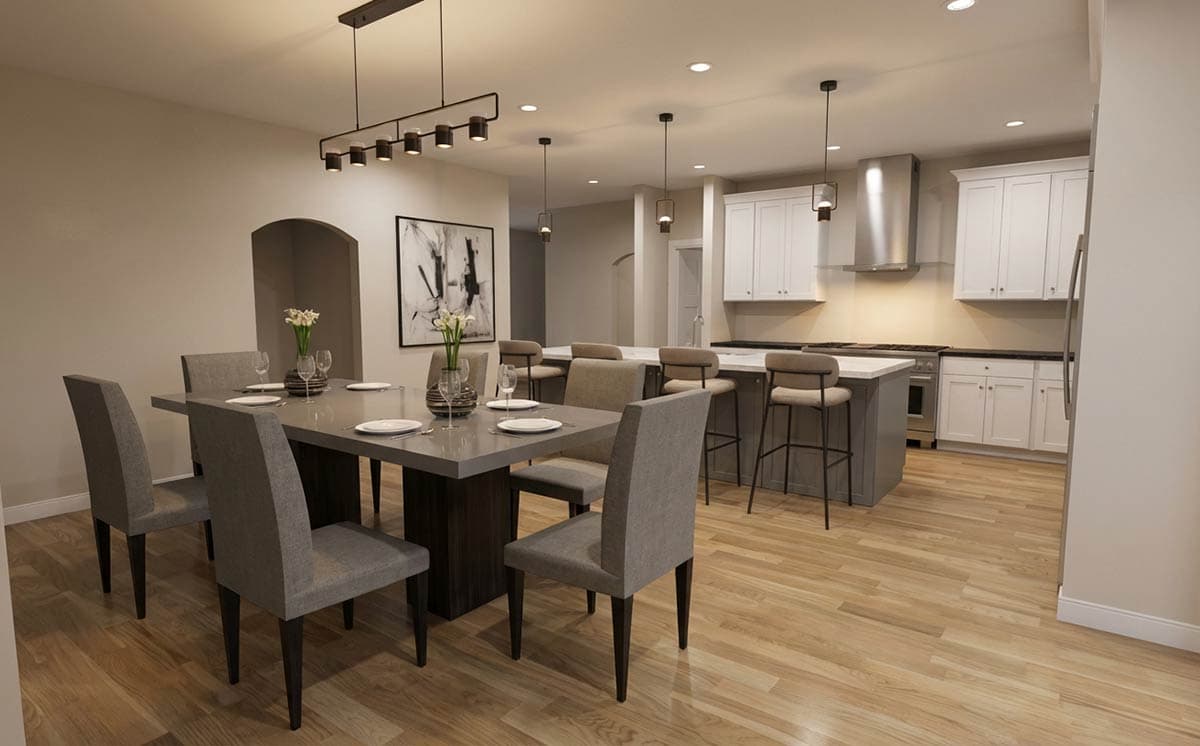 Plan 506061BRY: Modern Southwest House Plan with 3-Car Garage and Flex Room - Image #6 - Contemporary, Modern, Southern, Southwest