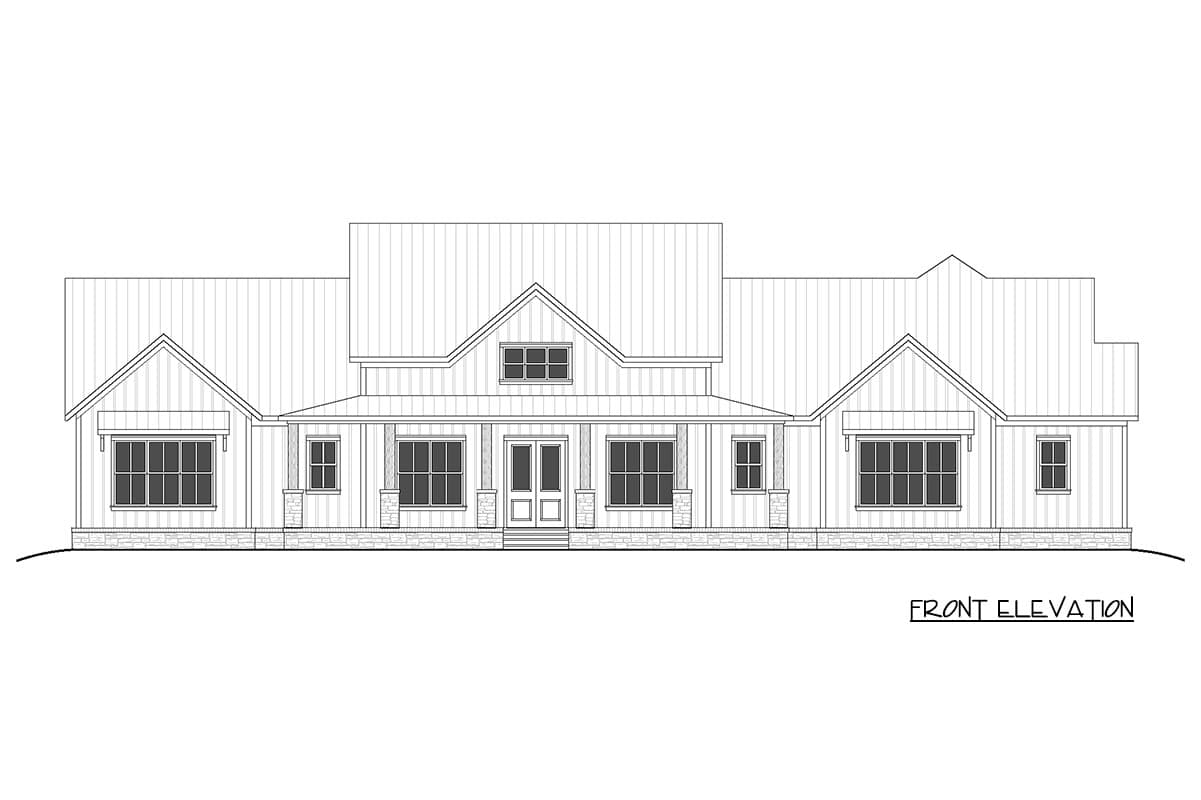 Plan 810062RBT: Modern Farmhouse House Plan with 3 Beds and Vaulted Great Room - Image #11 - Country, Farmhouse, Modern Farmhouse, New American, Traditional