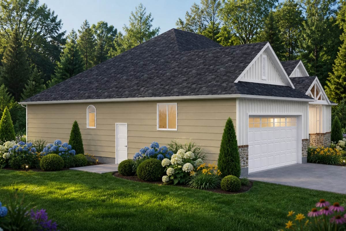Plan 506063BRY: Craftsman Ranch House Plan with Flexible Office and Covered Porch - Image #2 - Craftsman, Farmhouse, Ranch