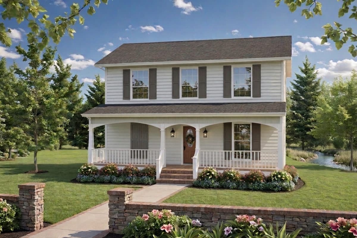 Plan image - 51381MM:Traditional Country House Plan with 3 Bedrooms and Master on Main