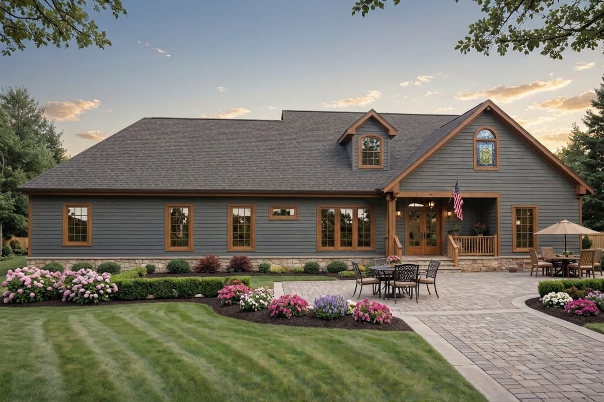 Plan 51382MM: Three-Bedroom Ranch Farmhouse House Plan with Front Porch - Image #2 - Craftsman, Modern Farmhouse, Ranch