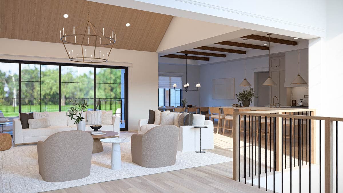 Plan 623641DJ: Grand Modern European House Plan with 3 Bedrooms and 5-Car Garage - Image #18 - European, Modern, Transitional