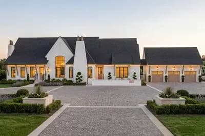 Grand Modern European House Plan with 3 Bedrooms and 5-Car Garage
