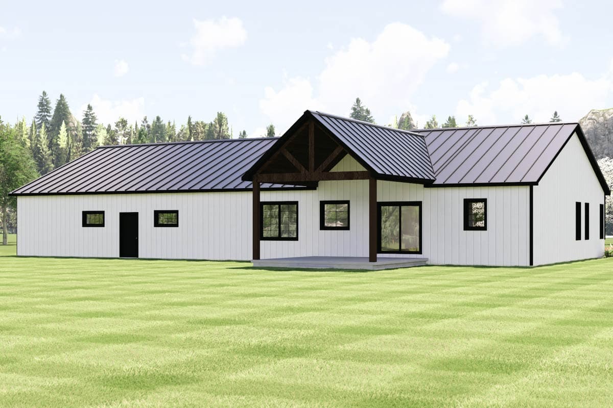Plan 135424GRA: Modern Ranch House Plan with 3 Beds, 3-Car Garage, and Flexible Rec Room - Image #4 - Country, Craftsman, New American, Ranch