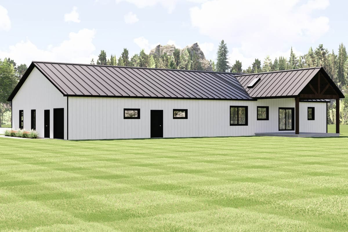 Plan 135424GRA: Modern Ranch House Plan with 3 Beds, 3-Car Garage, and Flexible Rec Room - Image #5 - Country, Craftsman, New American, Ranch