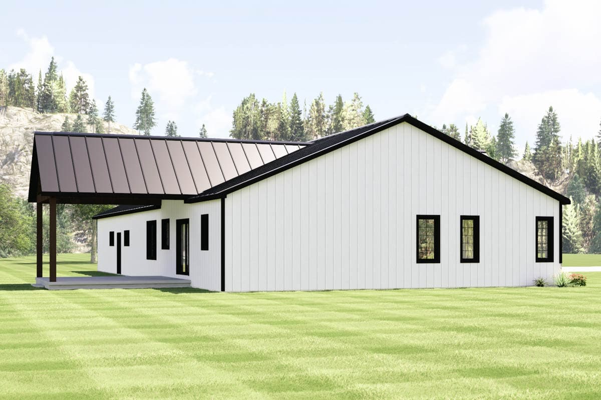 Plan 135424GRA: Modern Ranch House Plan with 3 Beds, 3-Car Garage, and Flexible Rec Room - Image #7 - Country, Craftsman, New American, Ranch