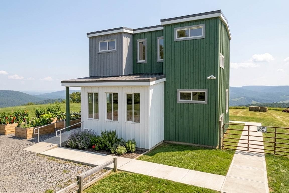 Plan 431002BOX: Box-Built ADU Plan with 2-Bedrooms and ADA Accessibility - Image #2 - Contemporary, Modern