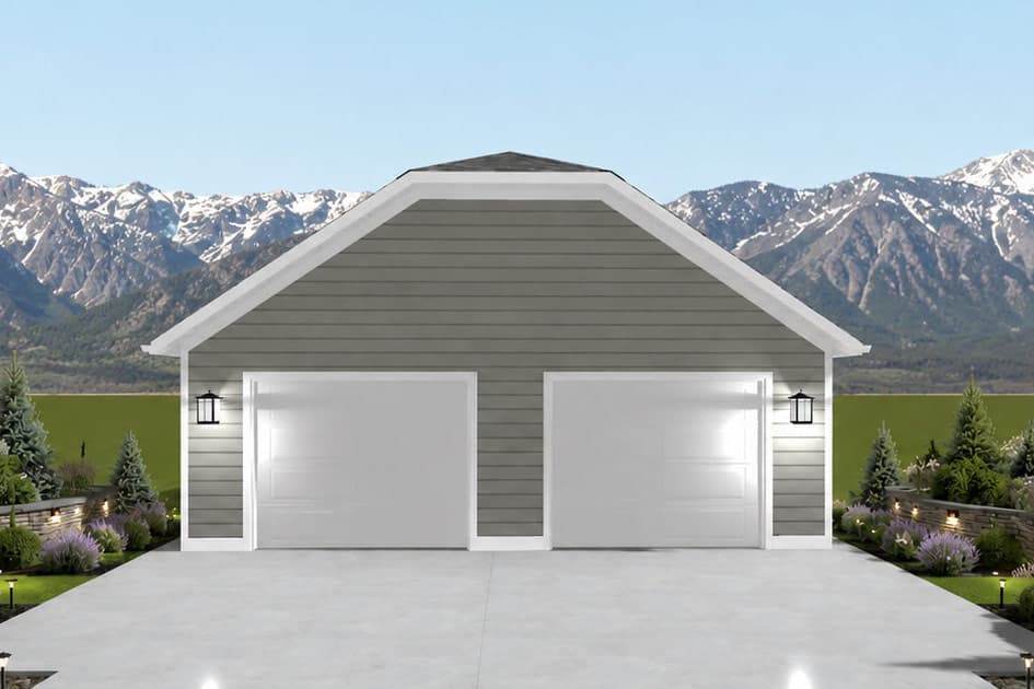Plan image - 61753UT:Traditional 1200 Sq Ft Garage Plan with Versatile 2-4 Car Bays
