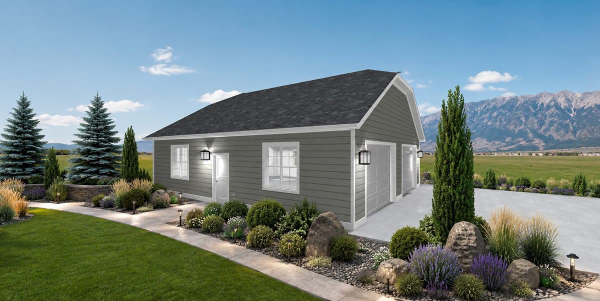 Plan 61753UT: Traditional 1200 Sq Ft Garage Plan with Versatile 2-4 Car Bays - Image #3 - Traditional