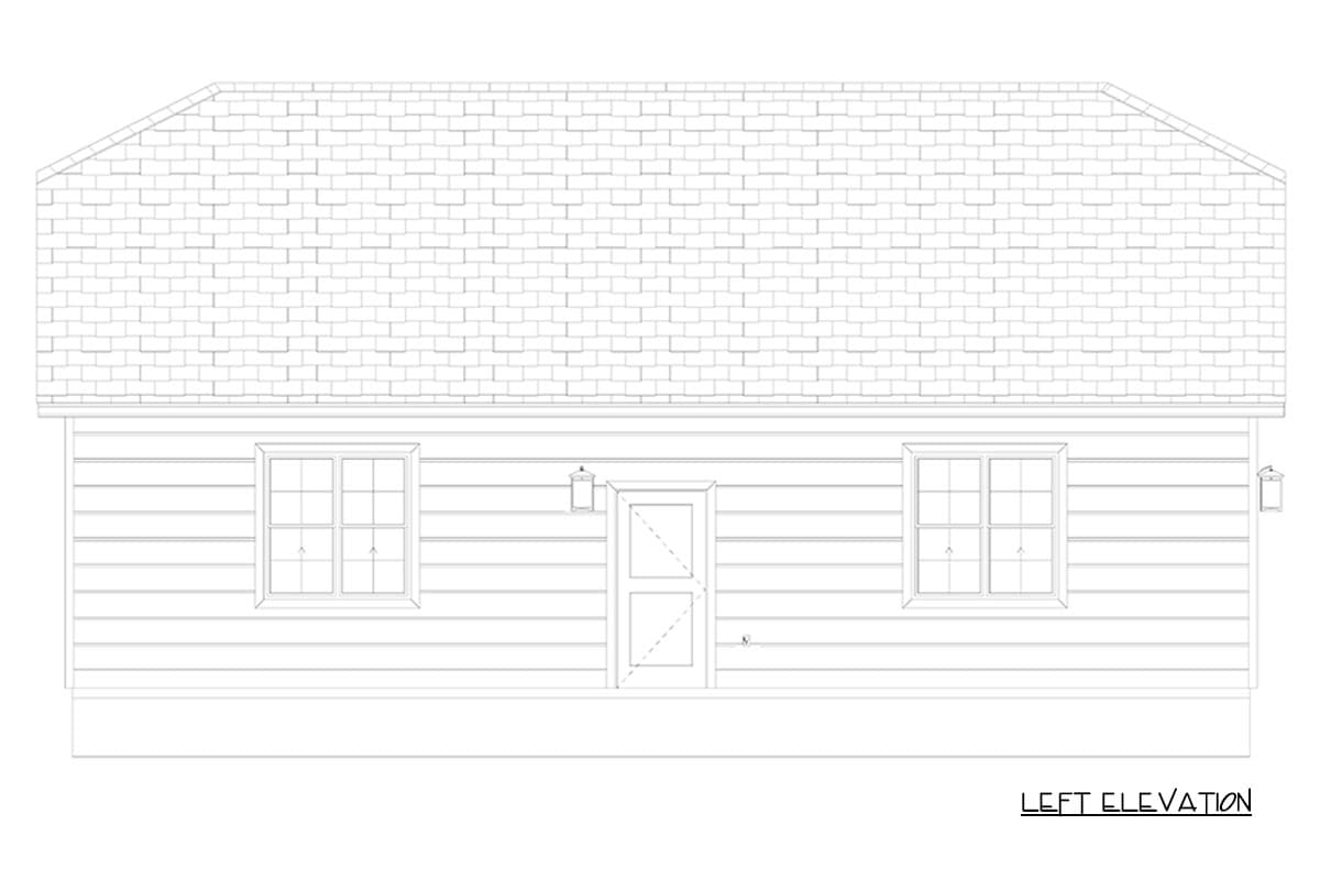 Plan 61753UT: Traditional 1200 Sq Ft Garage Plan with Versatile 2-4 Car Bays - Image #11 - Traditional