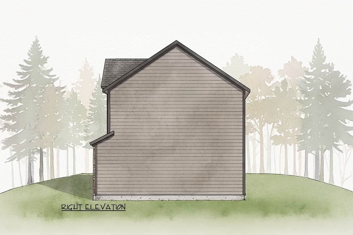Plan 100372GHR: Modern Farmhouse House Plan with 3 Beds 2-Car Garage and Balcony - Image #4 - Modern Farmhouse, Transitional