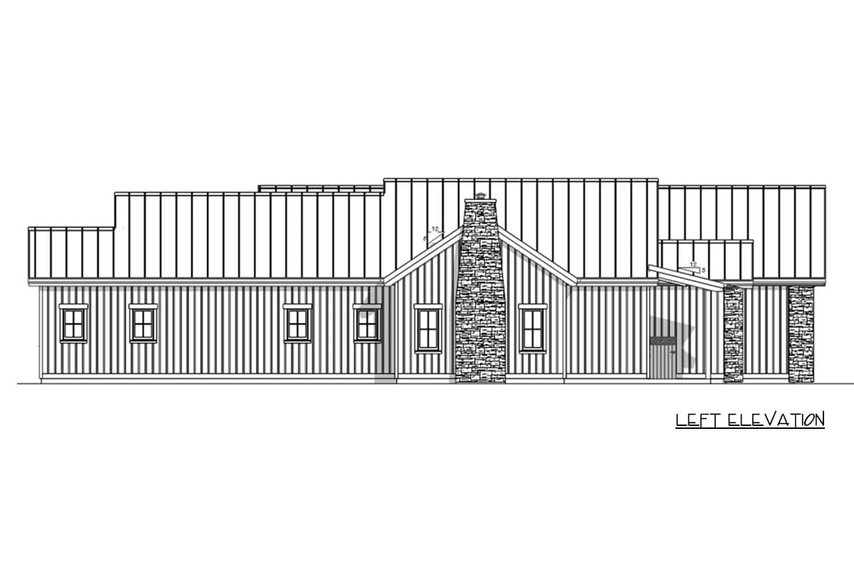 Plan 180028VNW: Modern Country Ranch House Plan with Split Bedrooms and Large Garage - Image #7 - Country, Mountain, Ranch