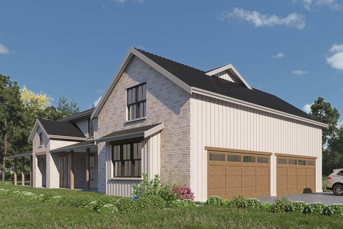 Plan 280265JWD: Modern Barndominium Style House Plan with 4 Bedrooms and 4-Car Garage - Image #6 - Barndominium, Country, Craftsman, Modern Farmhouse, New American