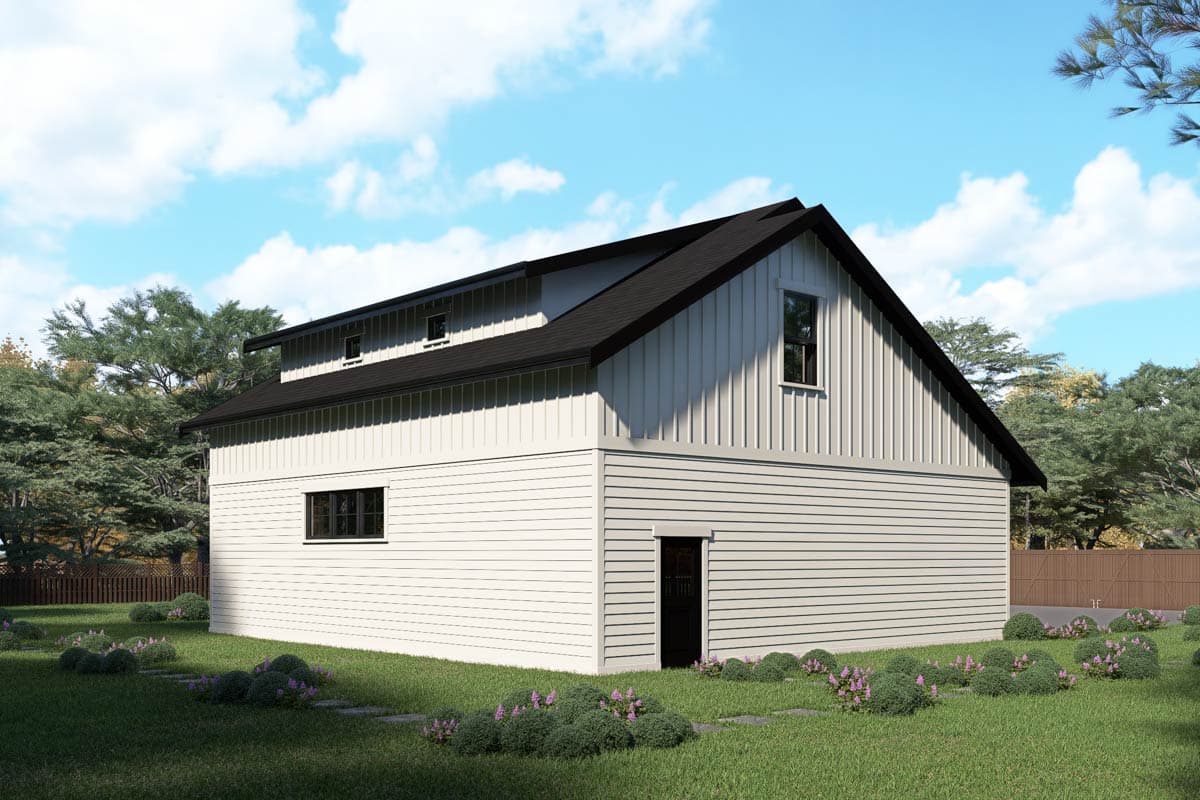 Plan 280266JWD: Country Craftsman 3-Car Garage Plan with and Living Space - Image #3 - Carriage, Country, Craftsman, New American