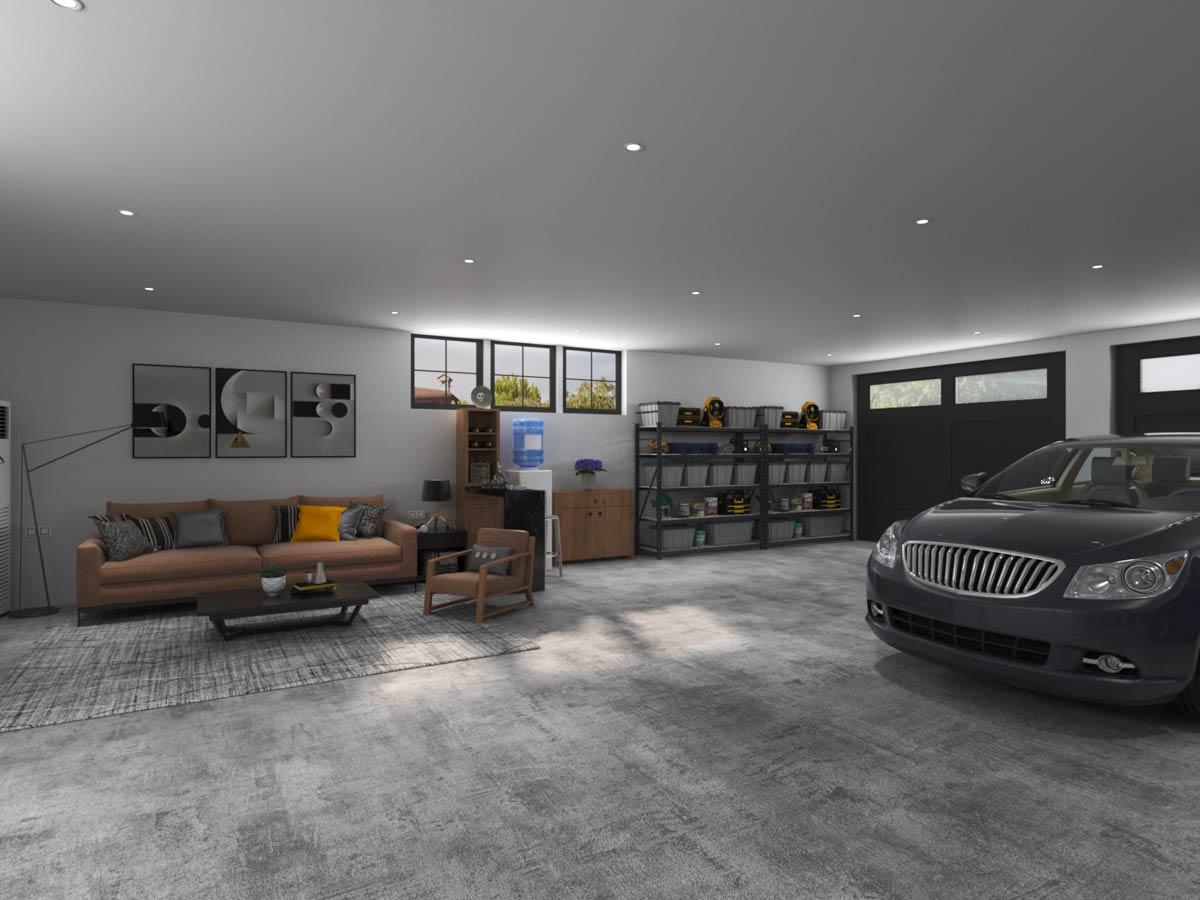 Plan 280266JWD: Country Craftsman 3-Car Garage Plan with and Living Space - Image #8 - Carriage, Country, Craftsman, New American