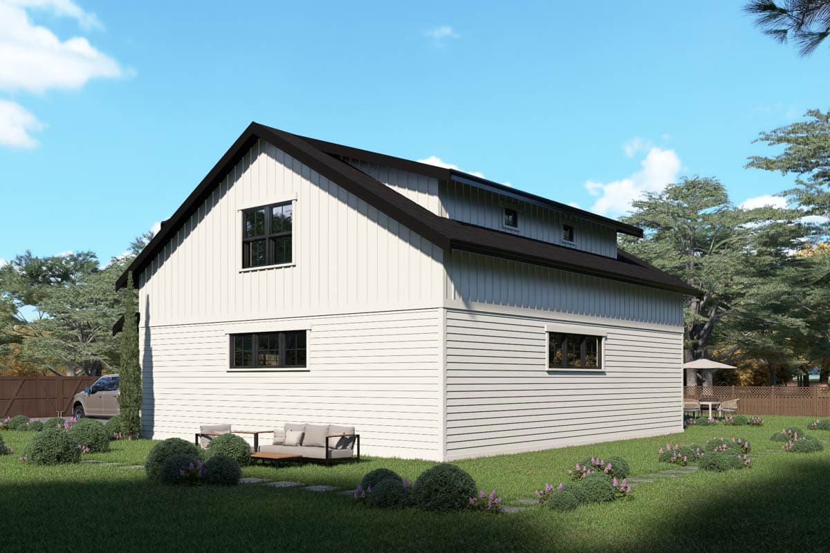 Plan 280266JWD: Country Craftsman 3-Car Garage Plan with and Living Space - Image #6 - Carriage, Country, Craftsman, New American