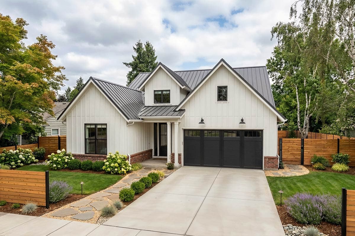 Plan 69917AM: Modern Farmhouse House Plan with Split 2 Bedrooms and Home Office - Image #3 - Cottage, Country, Farmhouse, Modern Farmhouse, Ranch