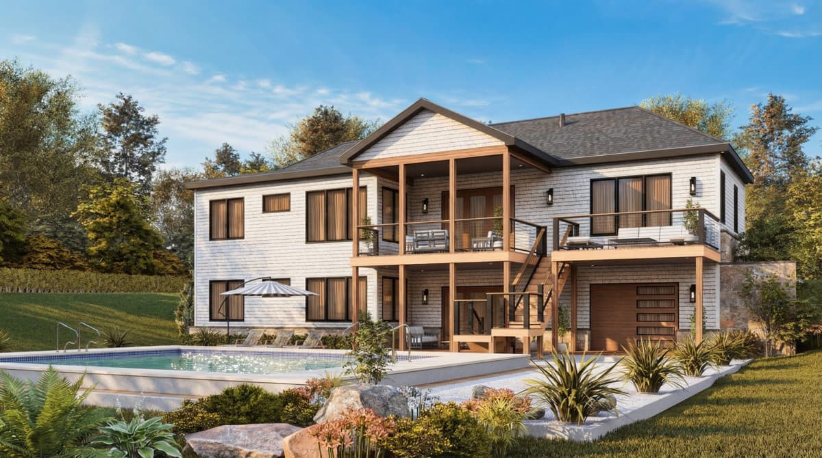 Plan 25946GE: Contemporary Craftsman House Plan with 3 Bedrooms and Angled Garage - Image #5 - Contemporary, Craftsman, Mountain