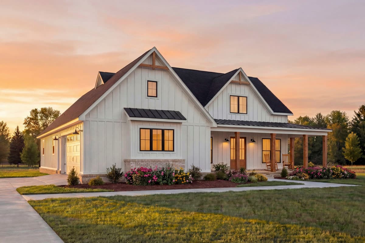 Plan 56572SM: Spacious Modern Farmhouse House Plan with 4 Bedrooms and Wraparound Porch - Image #5 - Country, Farmhouse, Modern Farmhouse