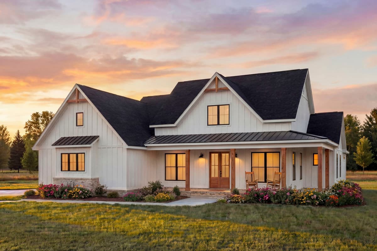 Plan 56572SM: Spacious Modern Farmhouse House Plan with 4 Bedrooms and Wraparound Porch - Image #7 - Country, Farmhouse, Modern Farmhouse